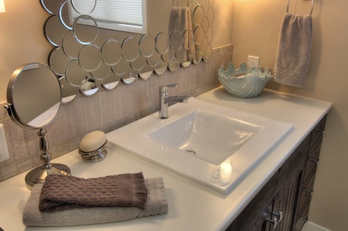 Interior Design Kelowna - Creative Touch - Ensuite bathroom sink